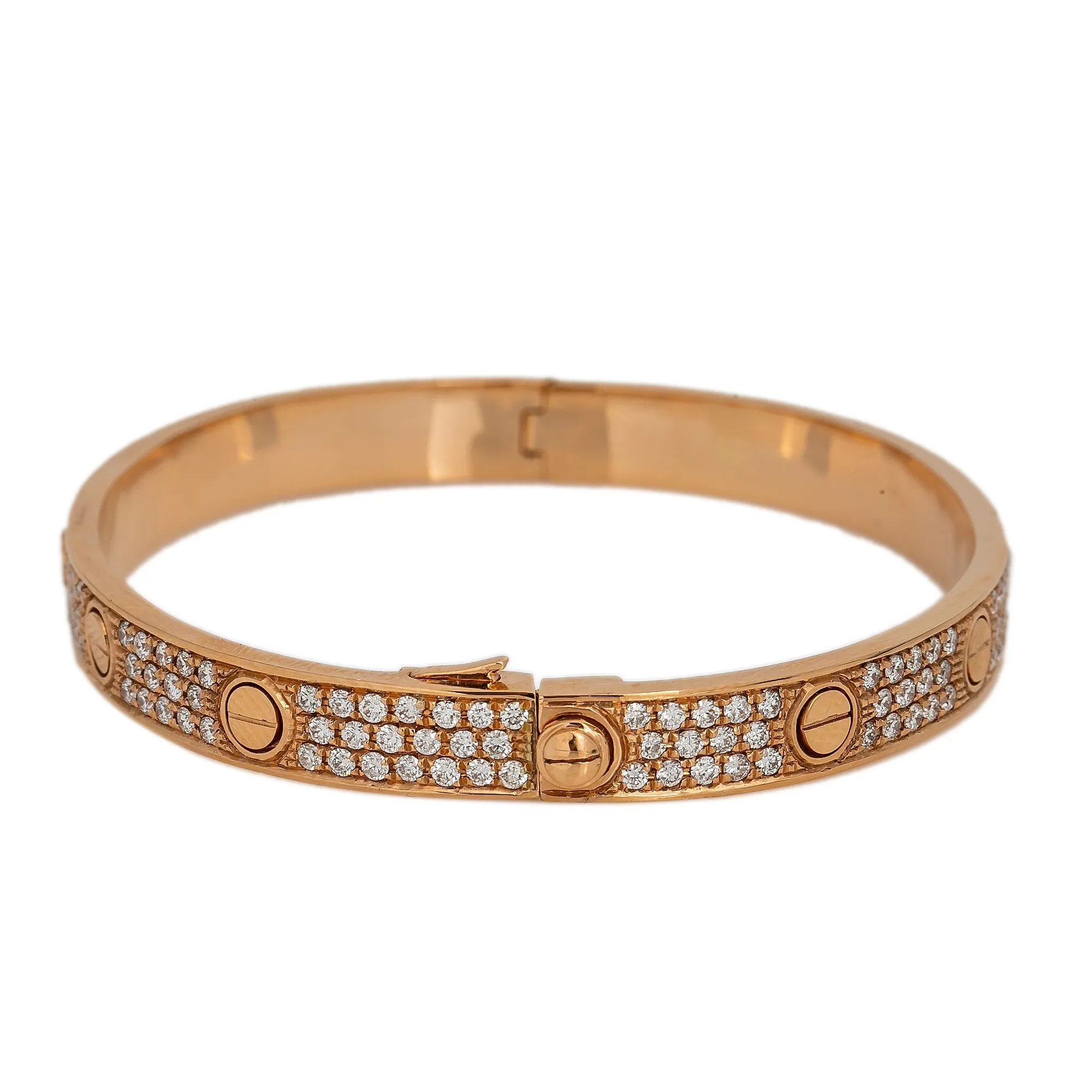 18K ROSE GOLD WOMEN'S BRACELET WITH 2.65 CT DIAMONDS