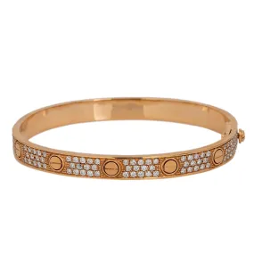 18K ROSE GOLD WOMEN'S BRACELET WITH 2.65 CT DIAMONDS