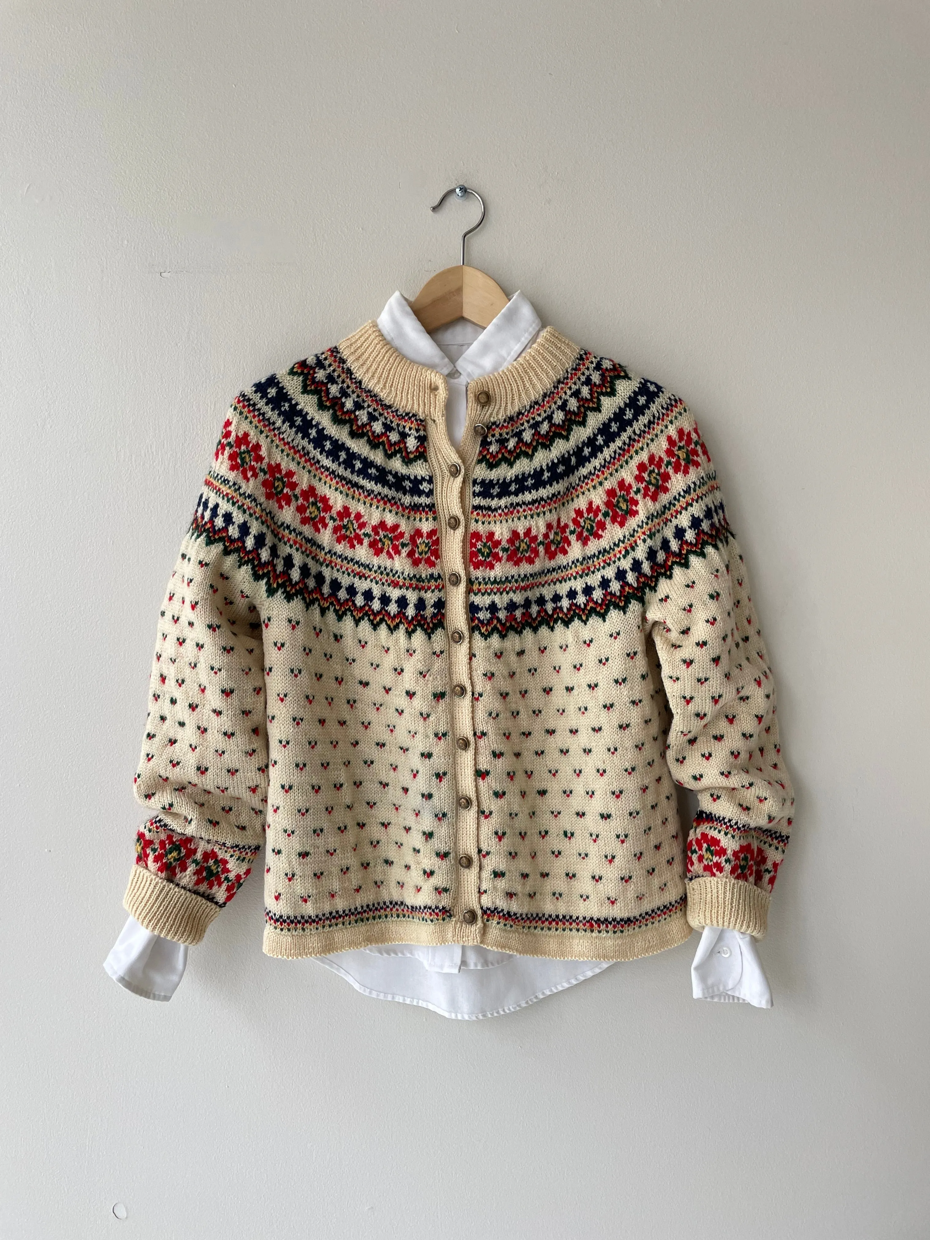 1950s Paul Mage Fair Isle Cardigan