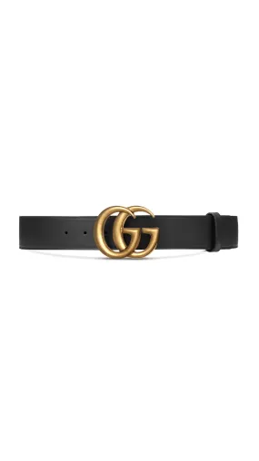 2015 Re-Edition Wide Leather Belt - Black