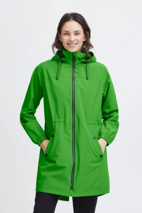 2033- Vibrant Green Raincoat- Fransa