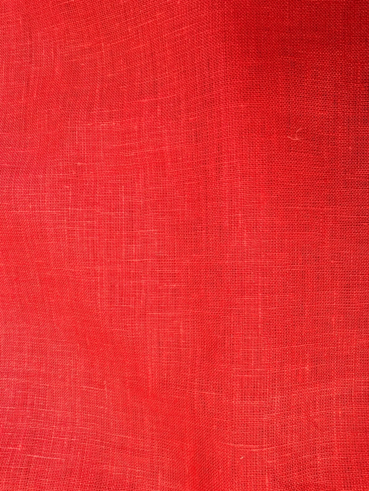 58 Dress weight Linen - Scarlet Orange