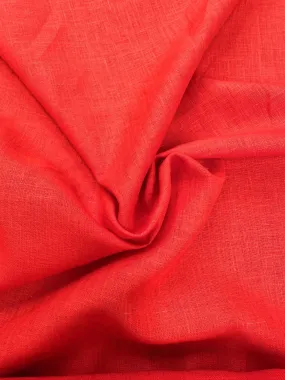 58 Dress weight Linen - Scarlet Orange