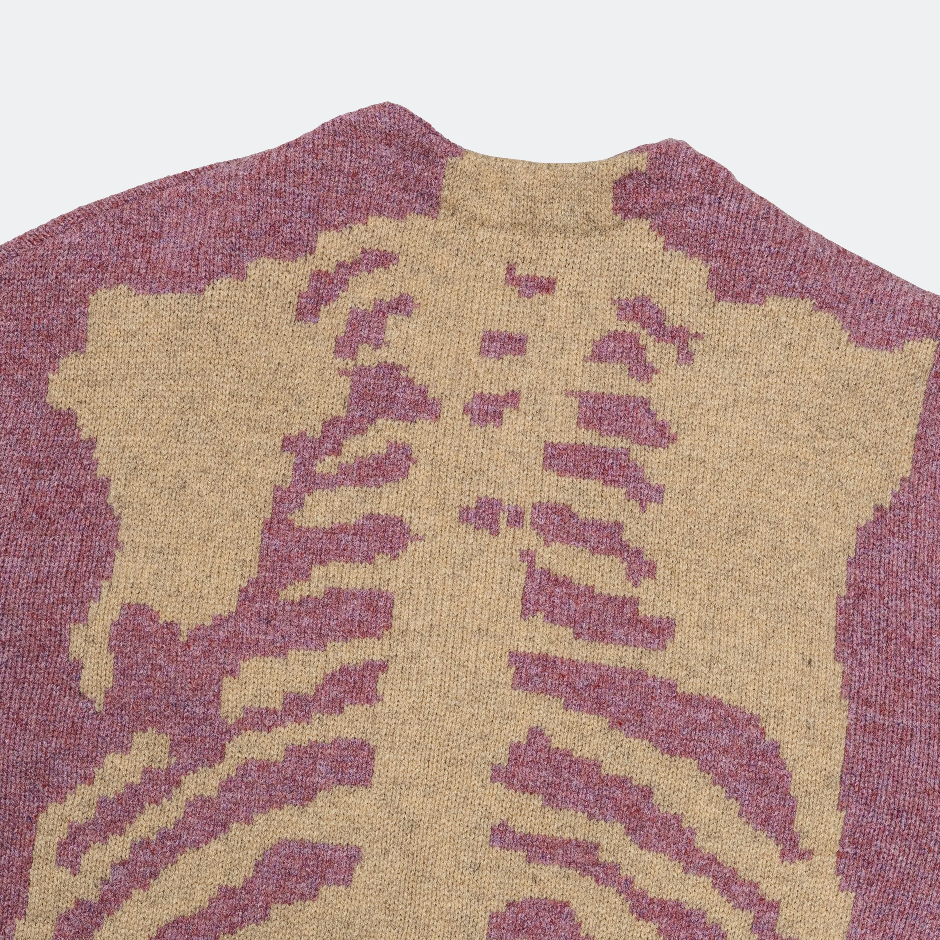 5G Wool BONE Short Cardigan - Light Purple