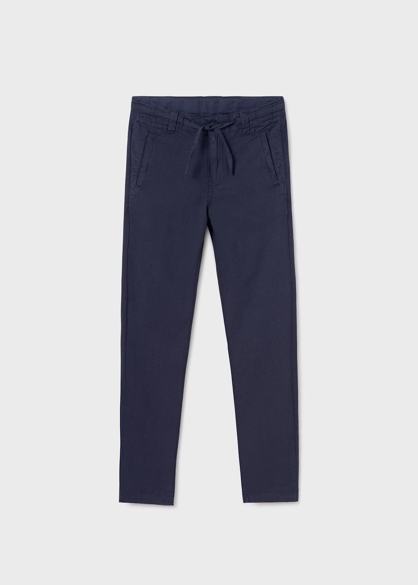 6506 - Linen pants for teen boy - Navy