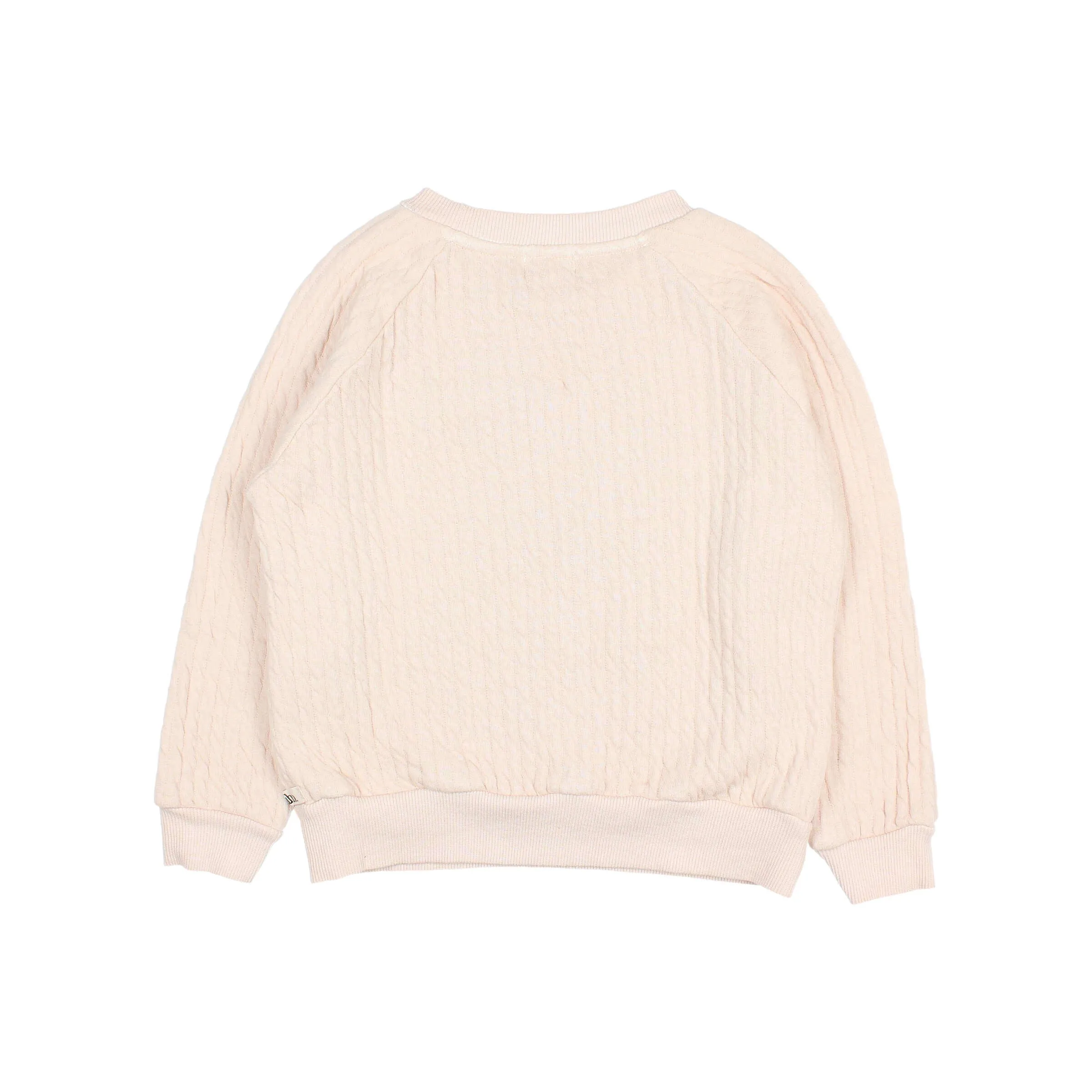 6674-PADDED SWEATSHIRT-Cream Pink