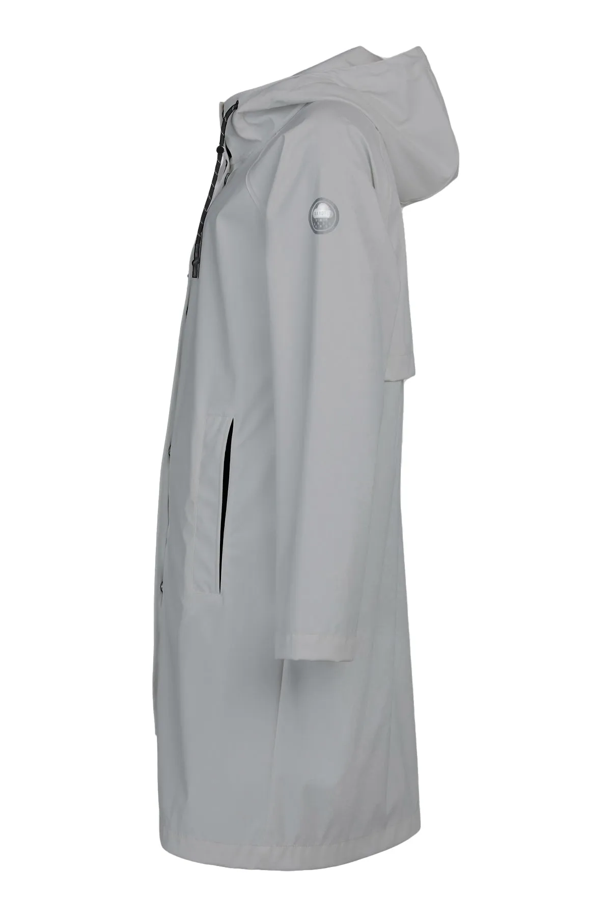 671- Long White Raincoat - Frandsen