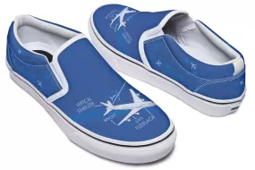 Airplane Diagram Slip-On Shoes