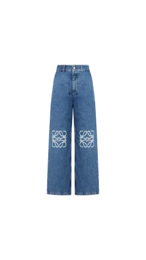 Anagram Baggy Jeans - Blue