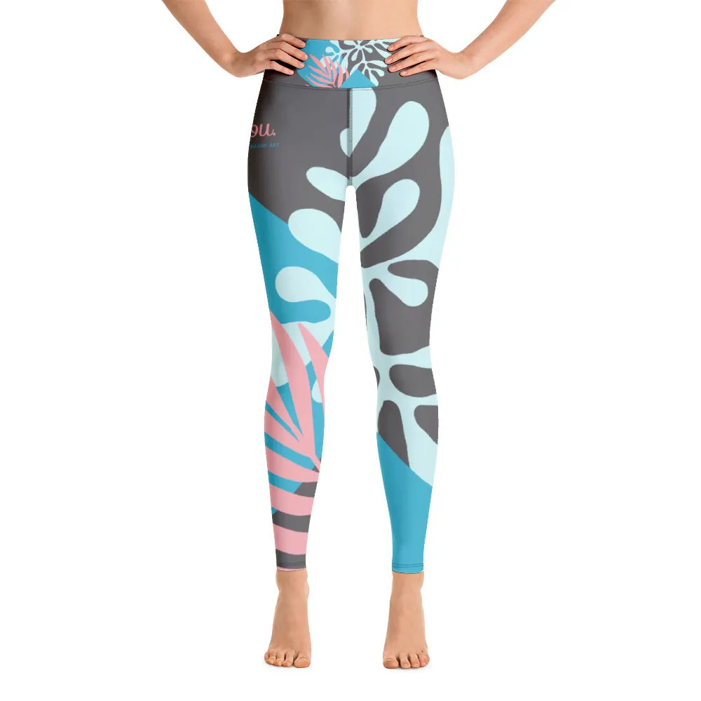 Be You Leggings - FLOWER BLUE Special edition