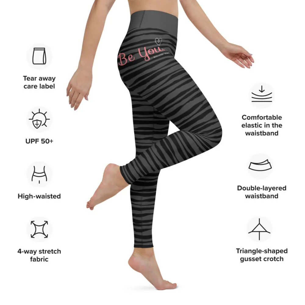 Be You - Leggings - ZEBRA BLACK.