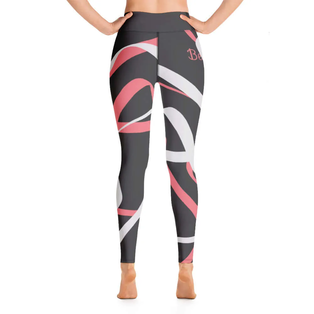 Be You- Leggings - ABSTRACT BLACK