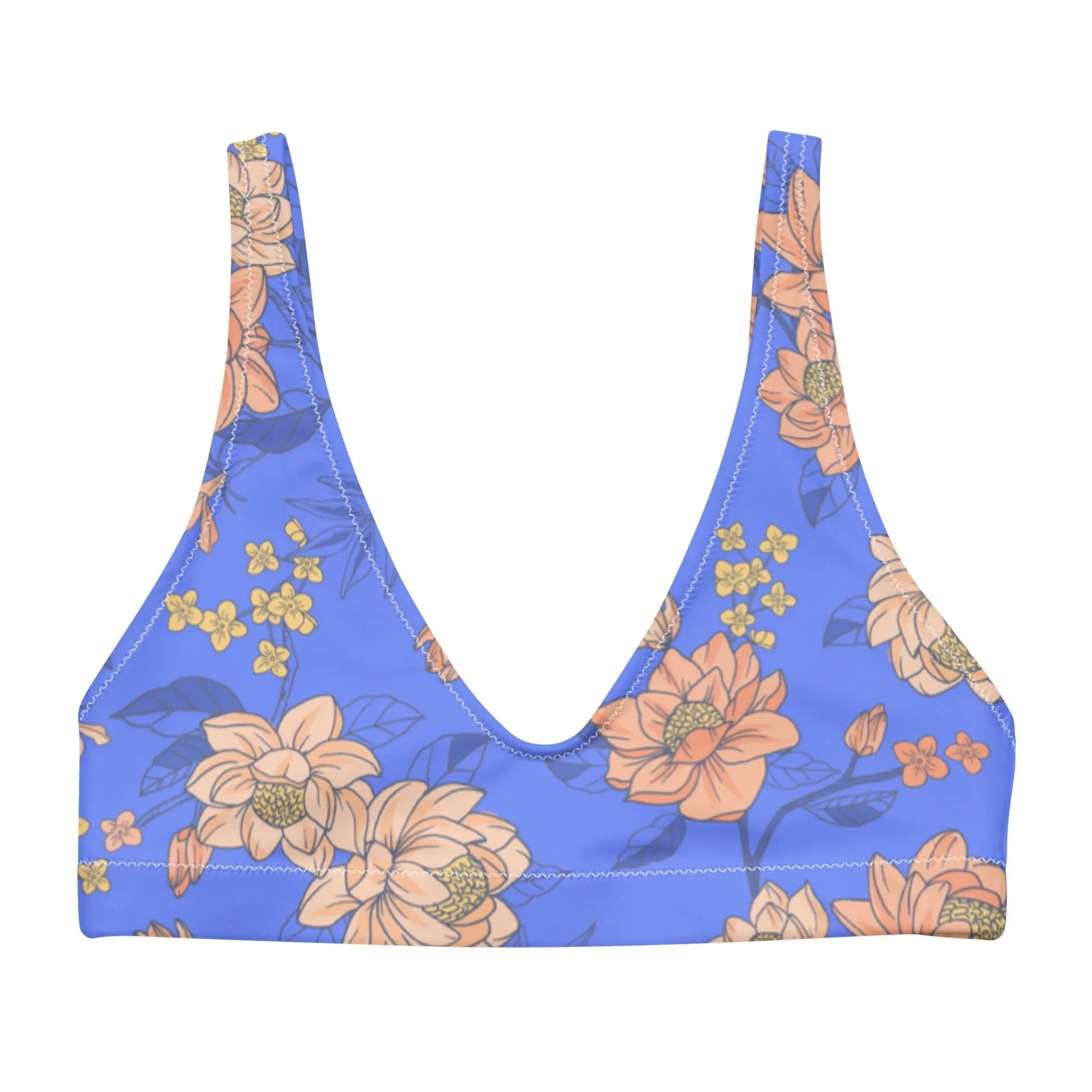 BELLA ECO PADDED BIKINI TOP | MELODY ORANGE