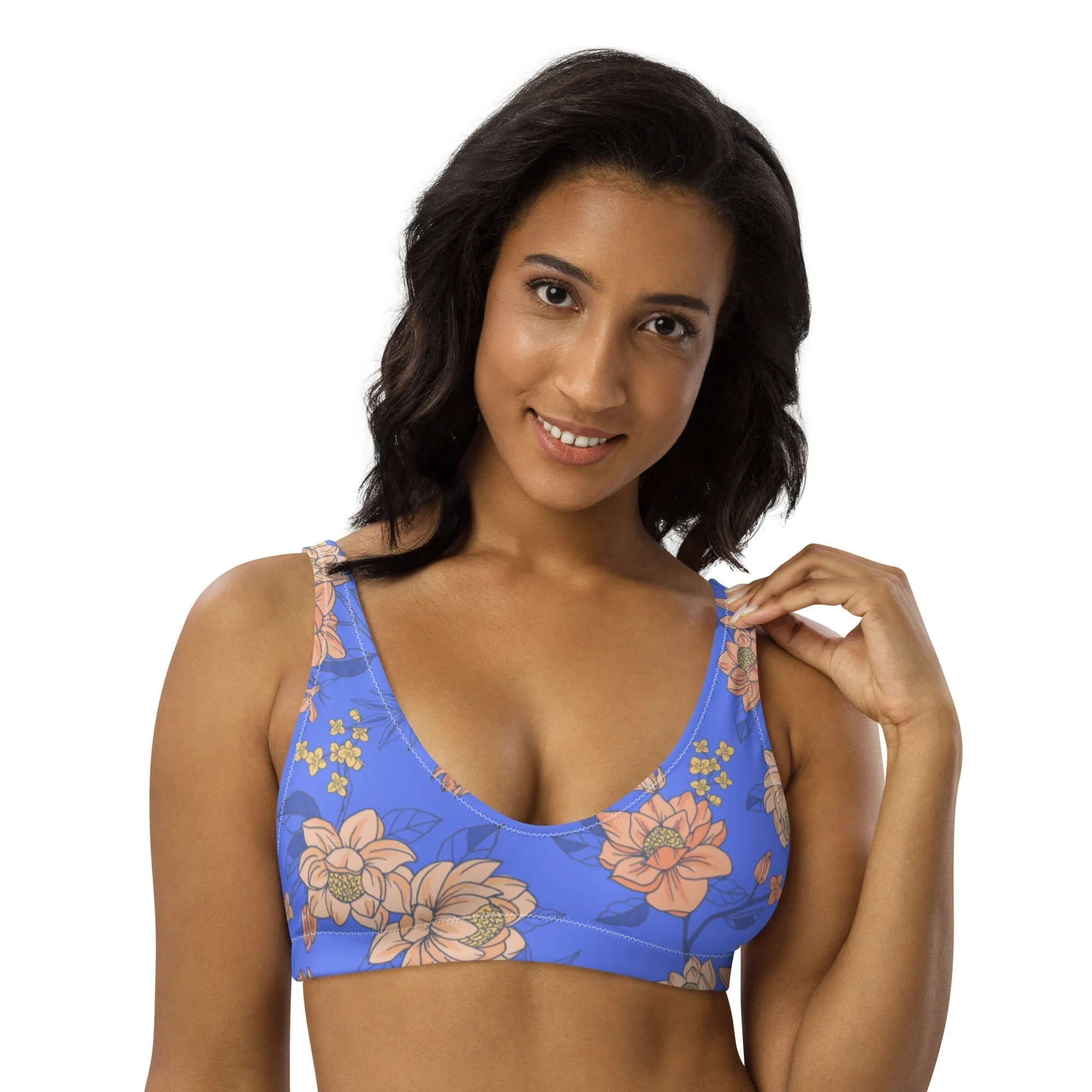 BELLA ECO PADDED BIKINI TOP | MELODY ORANGE