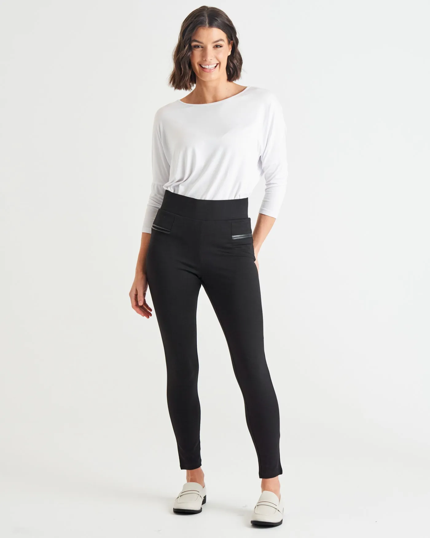 Betty Basics Gwen Ponte Legging - Black