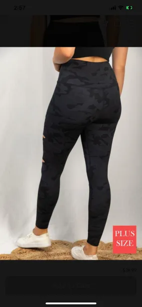 Black Camo Leggings