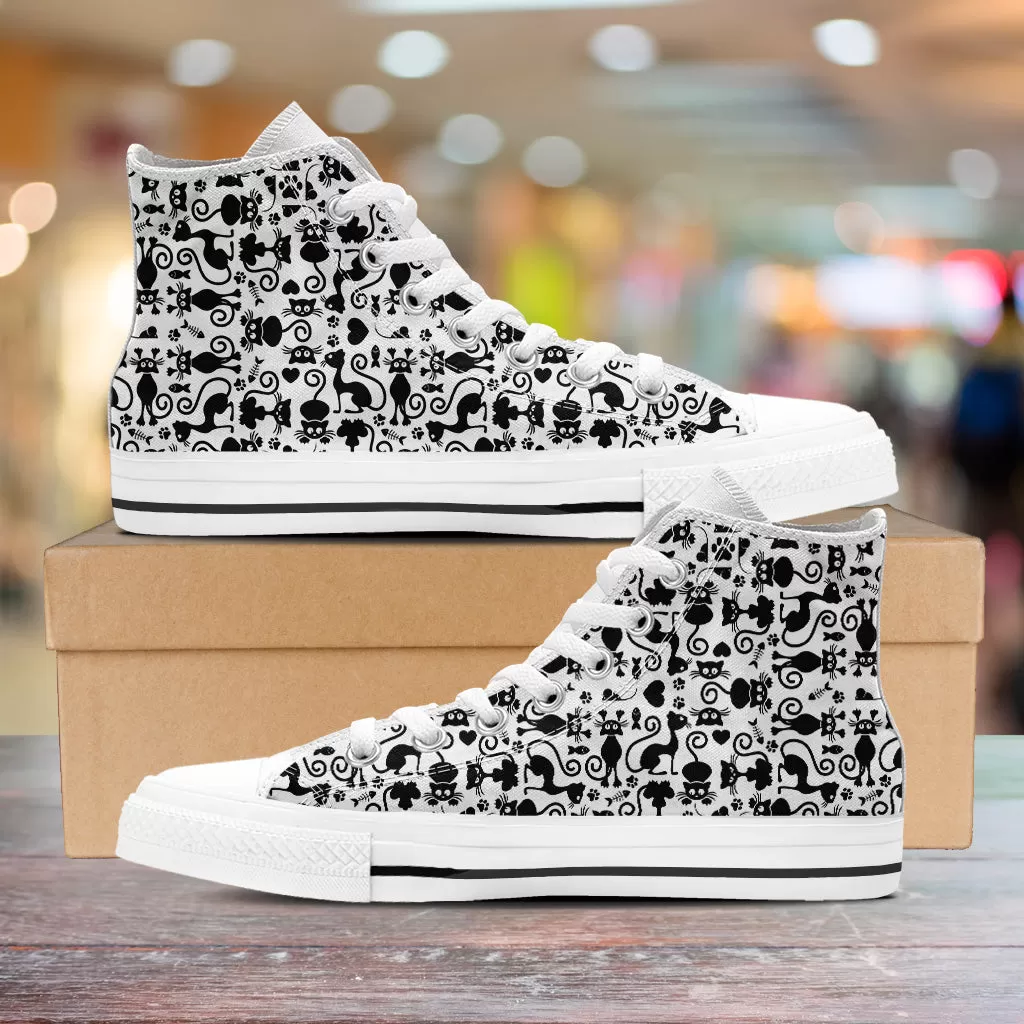 Cats High Top Shoes White