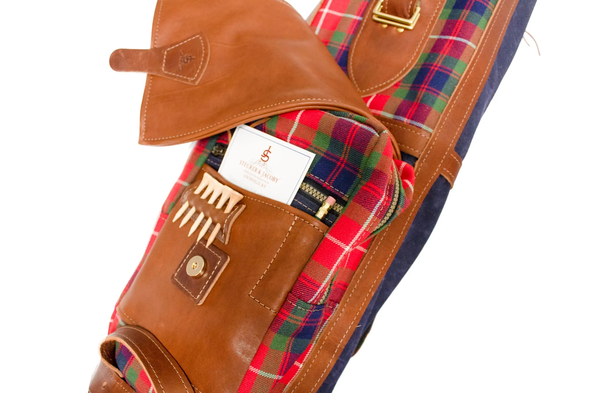 Classic Staff Style Tartan Golf Bag