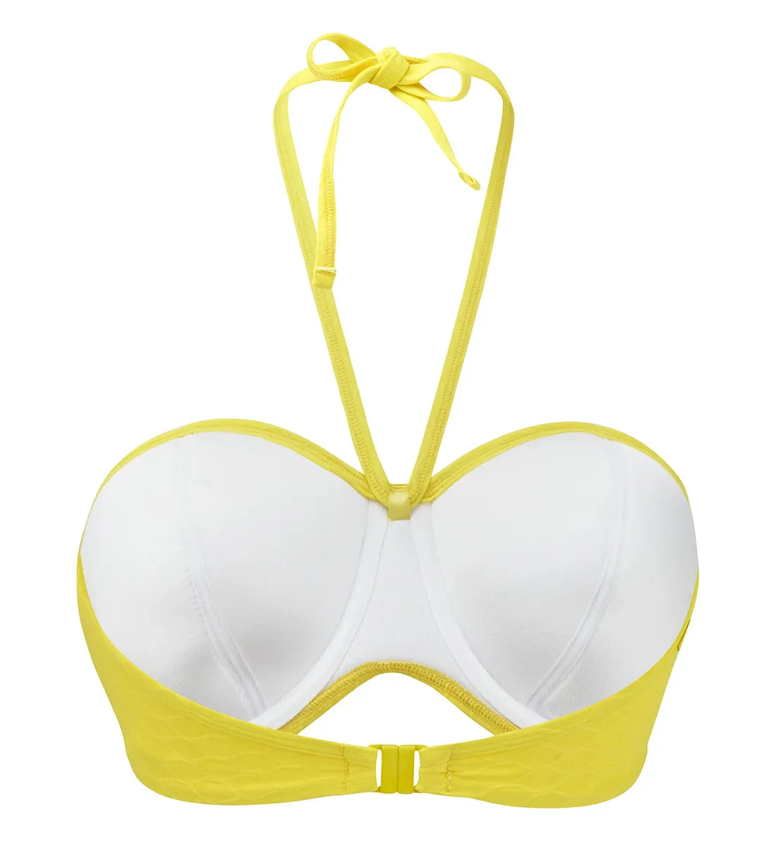 Cleo by Panache Matilda Underwire Padded Twist Bandeau Bikini Top (CW0083) - Yellow