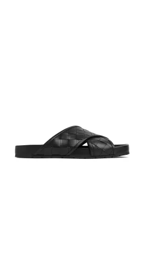 Cross-Over Sandals - Black