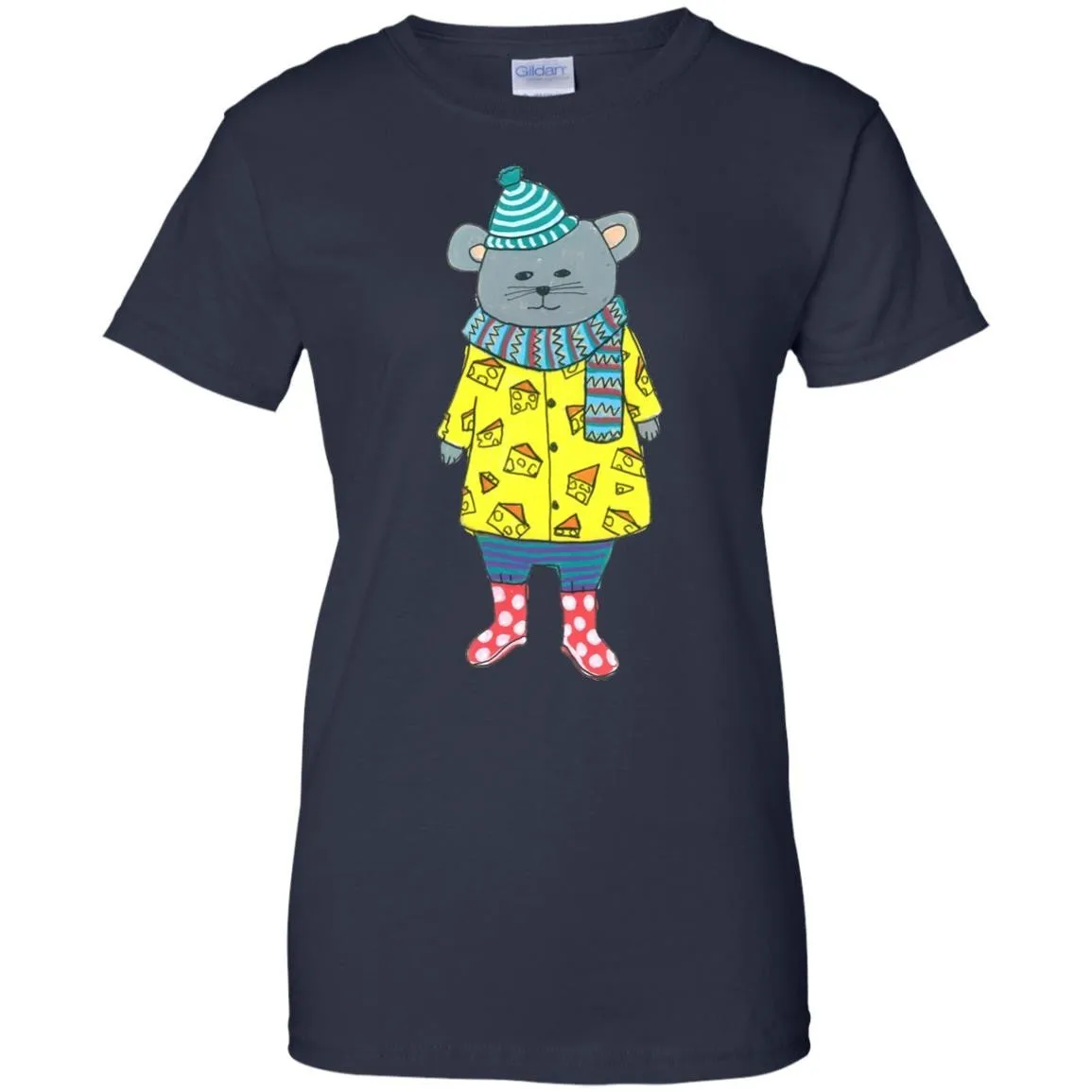 CUTE ANIMALS - Mouse In A Cheese Sweater T Shirt & Hoodie