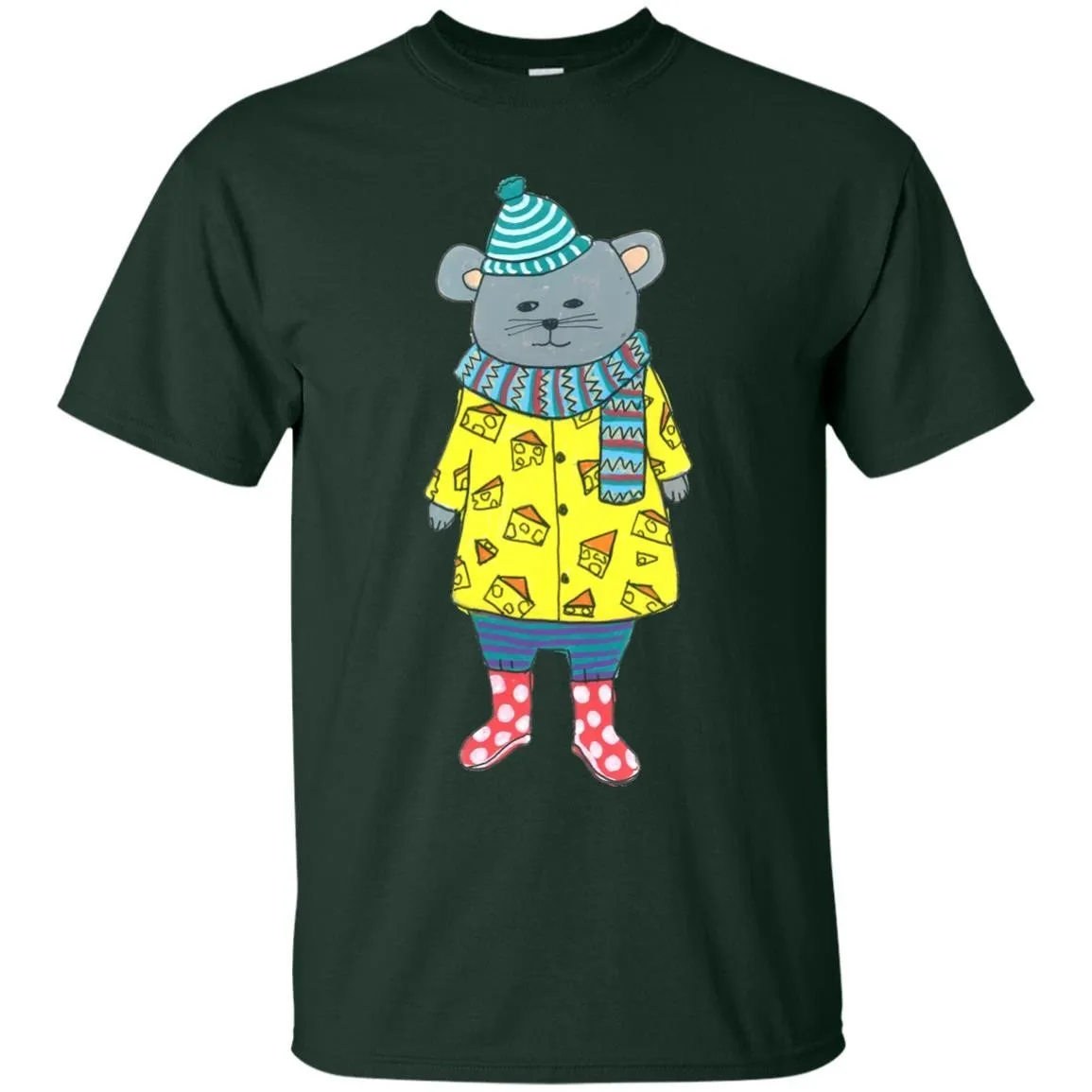 CUTE ANIMALS - Mouse In A Cheese Sweater T Shirt & Hoodie