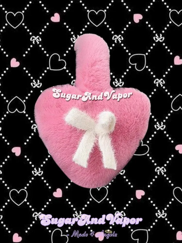 Cute Furry Heart Shaped Warm Earmuffs