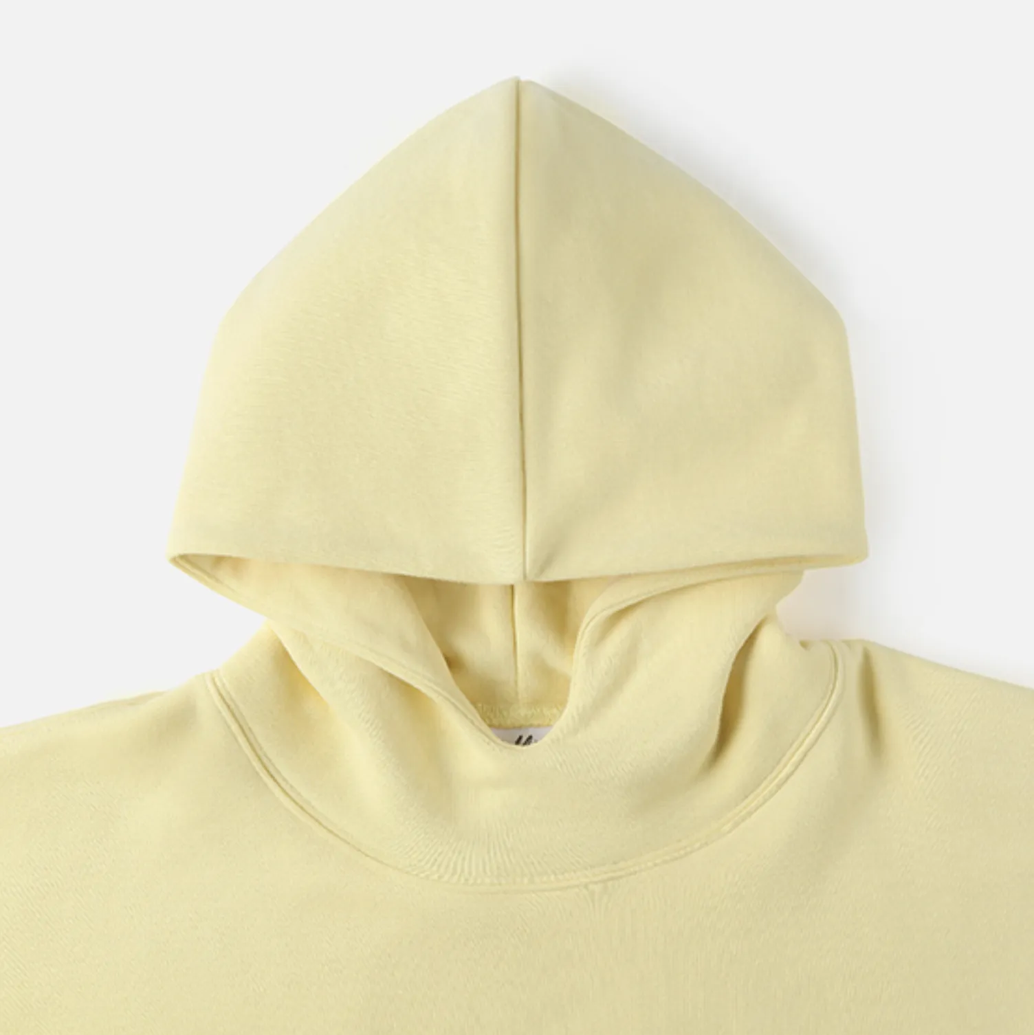 DF17 640G OVERSIZED DOUBLE LAYER FLEECED HOODIE - YELLOW