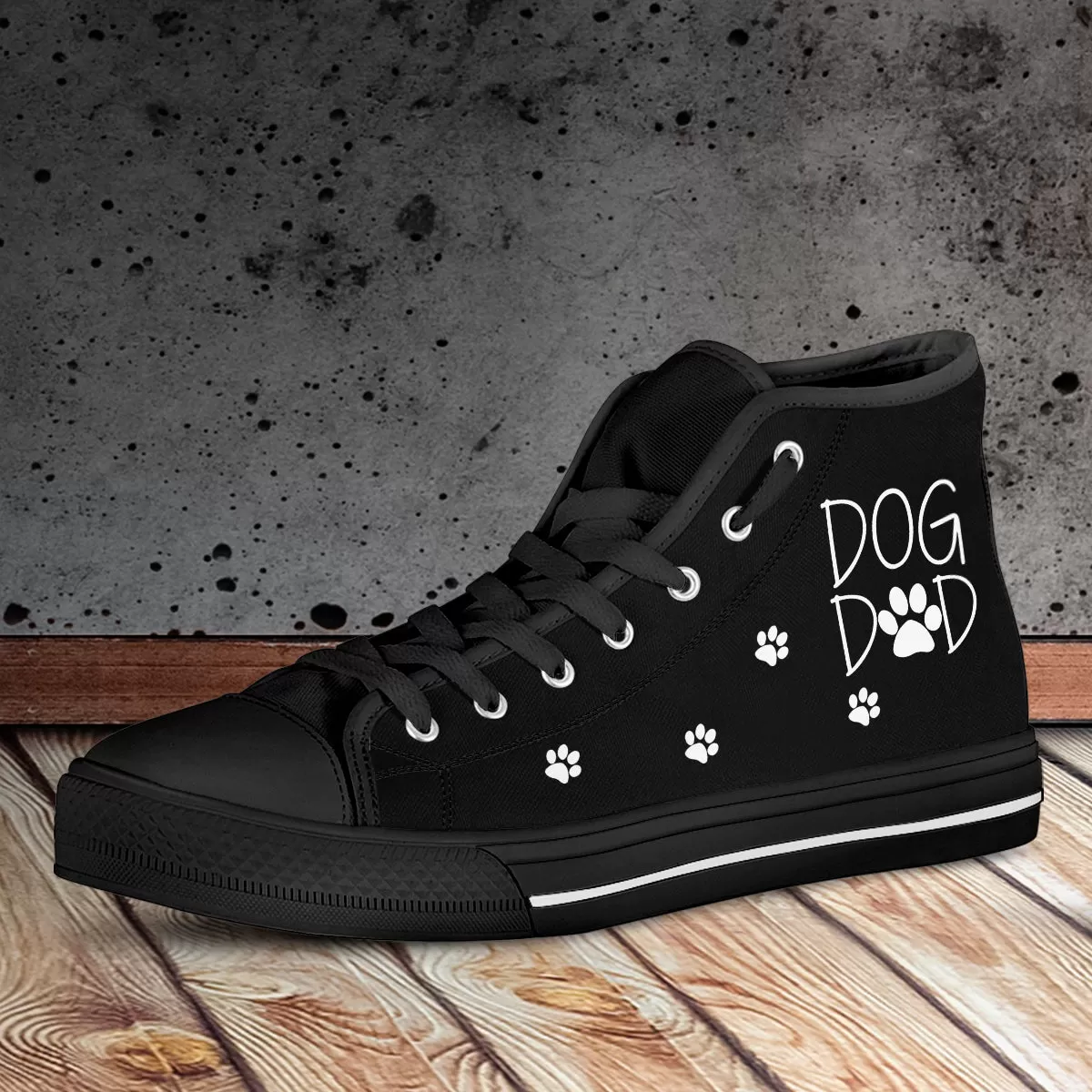 Dog Dad High Top Shoes