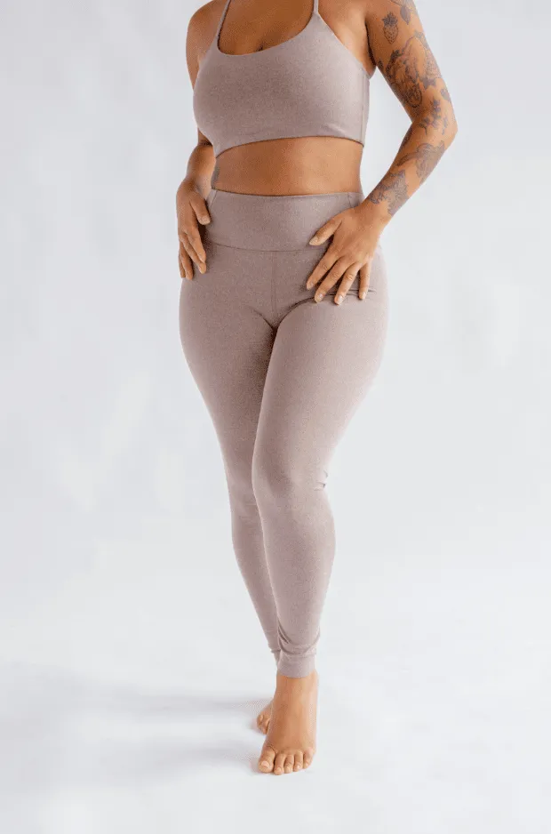 FLOAT LEGGINGS HEATHER COCOON