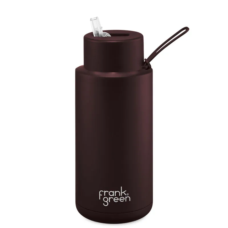 Frank Green Ceramic Reusable Bottle (1 litre) - Straw Lid