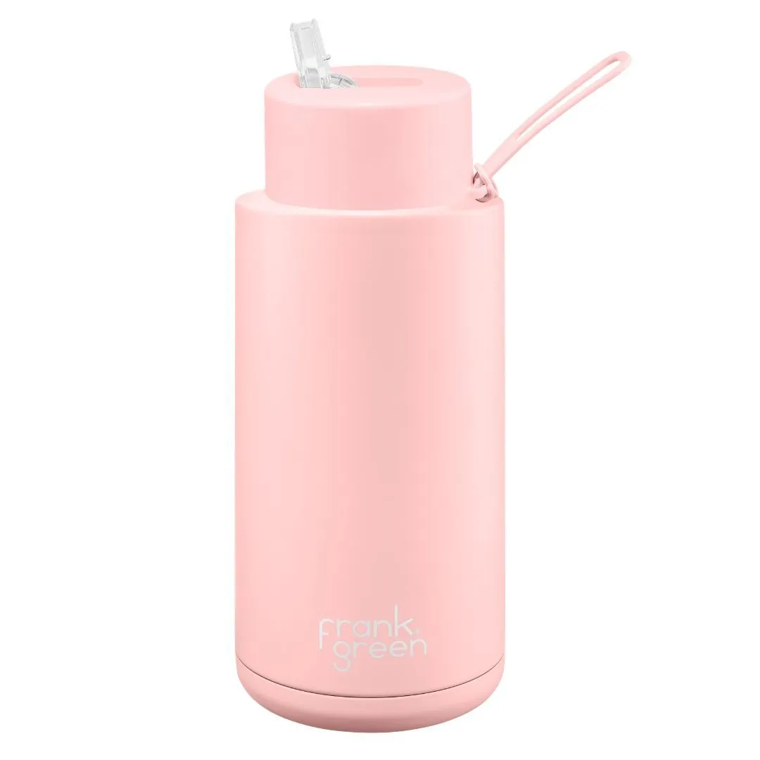 Frank Green Ceramic Reusable Bottle (1 litre) - Straw Lid