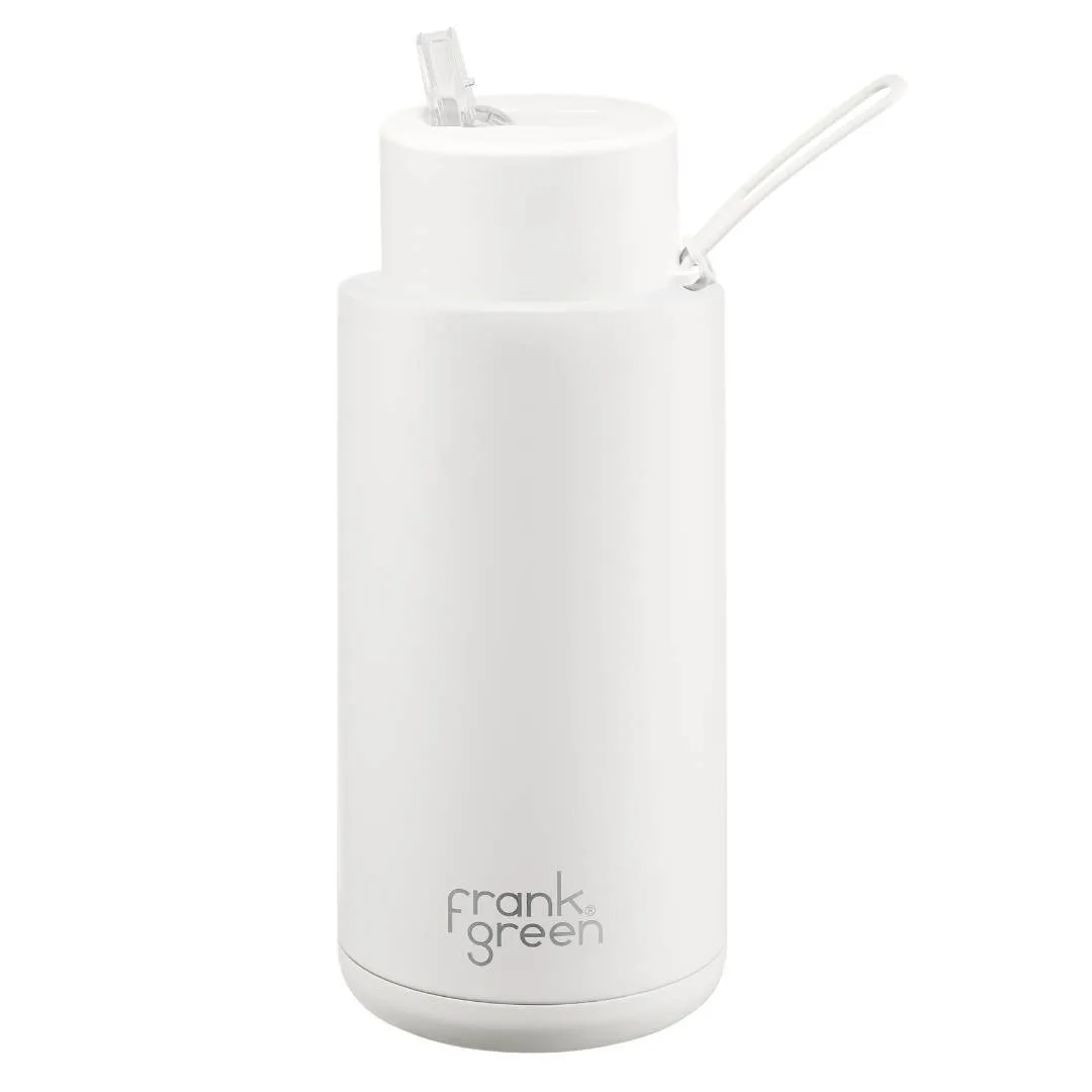 Frank Green Ceramic Reusable Bottle (1 litre) - Straw Lid