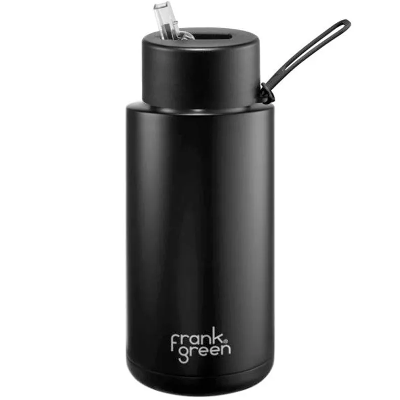 Frank Green Ceramic Reusable Bottle (1 litre) - Straw Lid