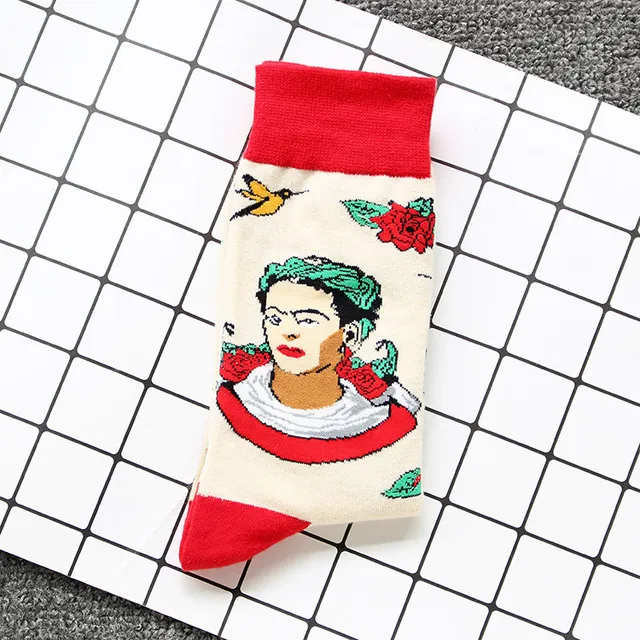 Fresh Accessories - Socks Frida Cream/Red