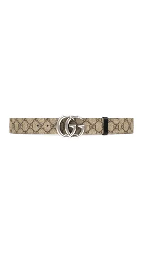 GG Marmont Reversible Belt - Beige&Ebony