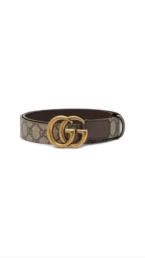 GG Marmont Thin Belt - Ebony