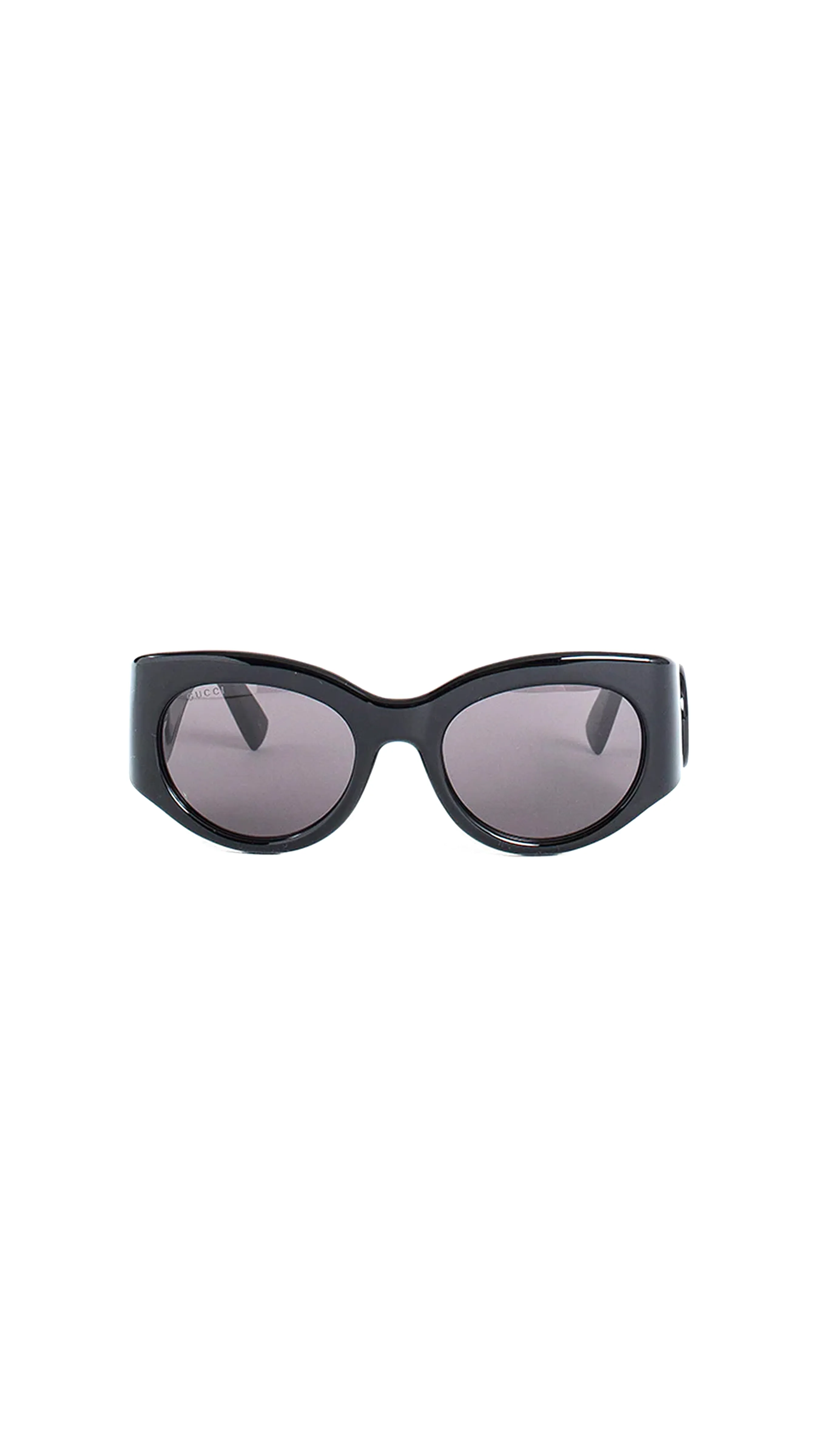 Gg154s Oval Sunglasses - Black