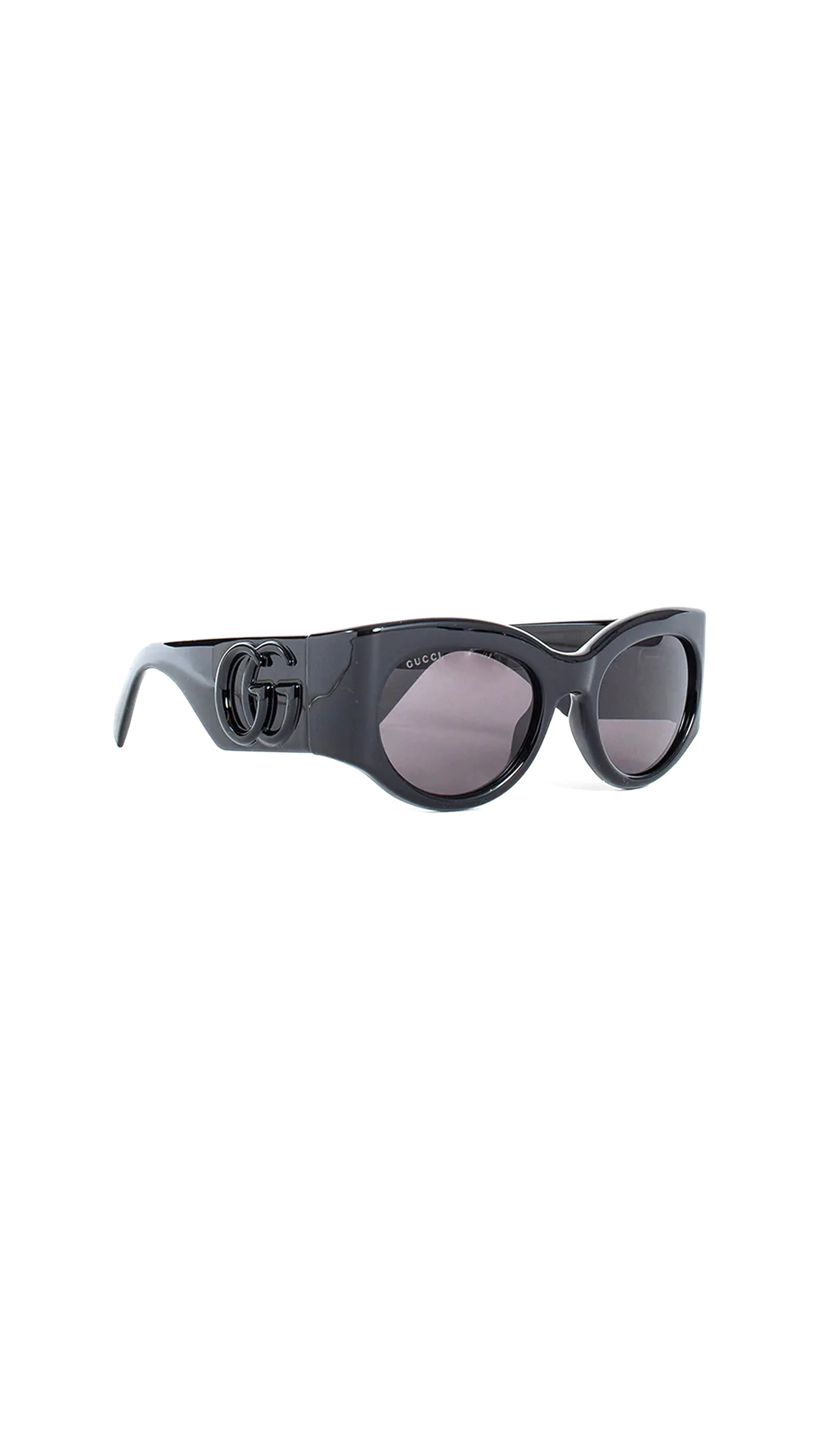 Gg154s Oval Sunglasses - Black