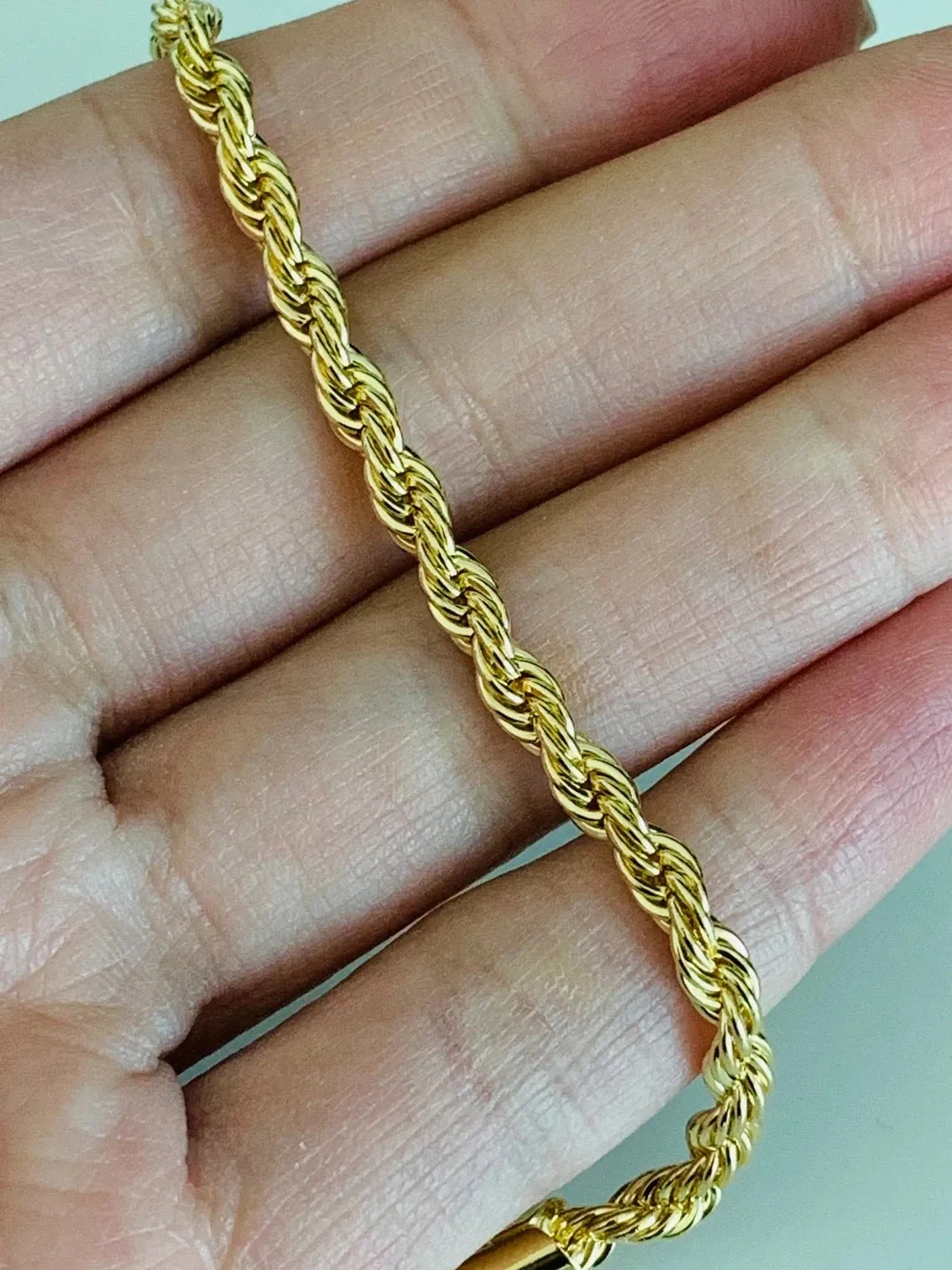 Gold Filled Rope Bracelet