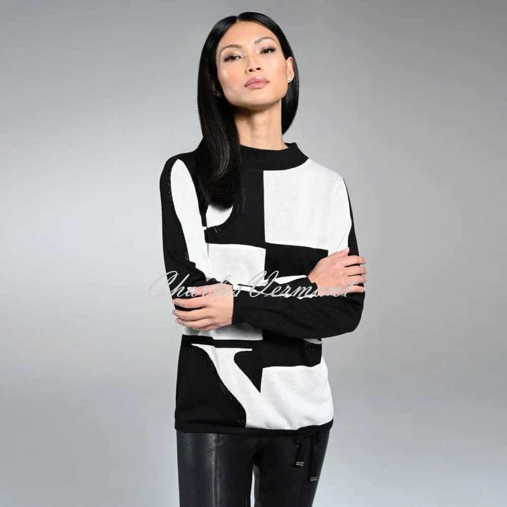 I'cona Sweater With Black Diamante Detail- Style 64190-60002-90