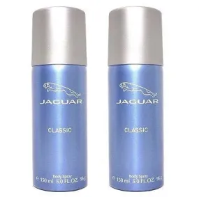 Jaguar Classic Blue Body Spray Deodorant for Men (Set of 2 x 150 ml)