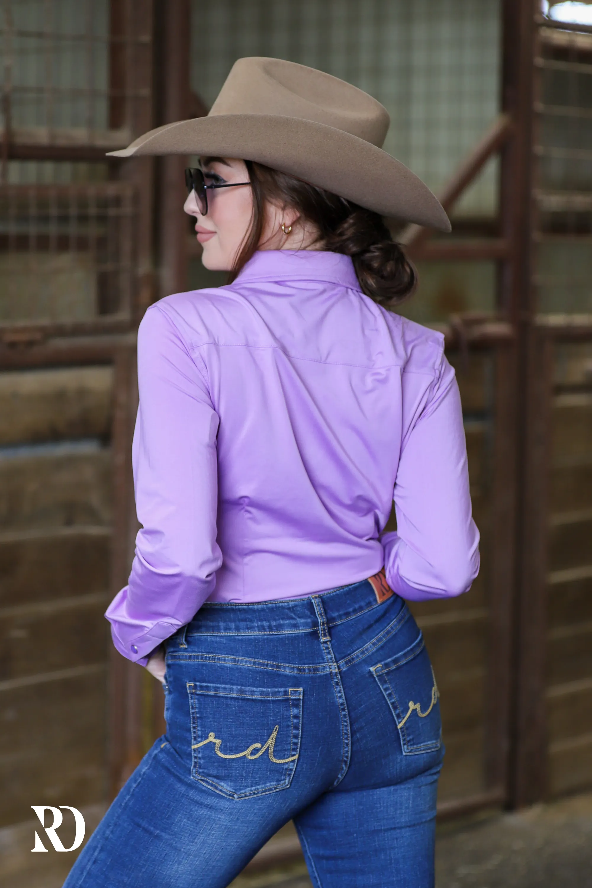 LAVENDER SOLID PERFORMANCE RODEO SHIRT (ADULT)