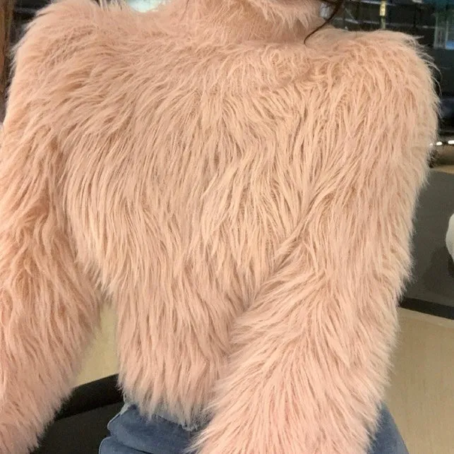 LILIA FAUX FUR TOP