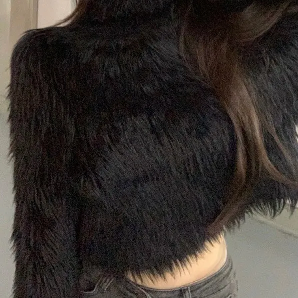 LILIA FAUX FUR TOP