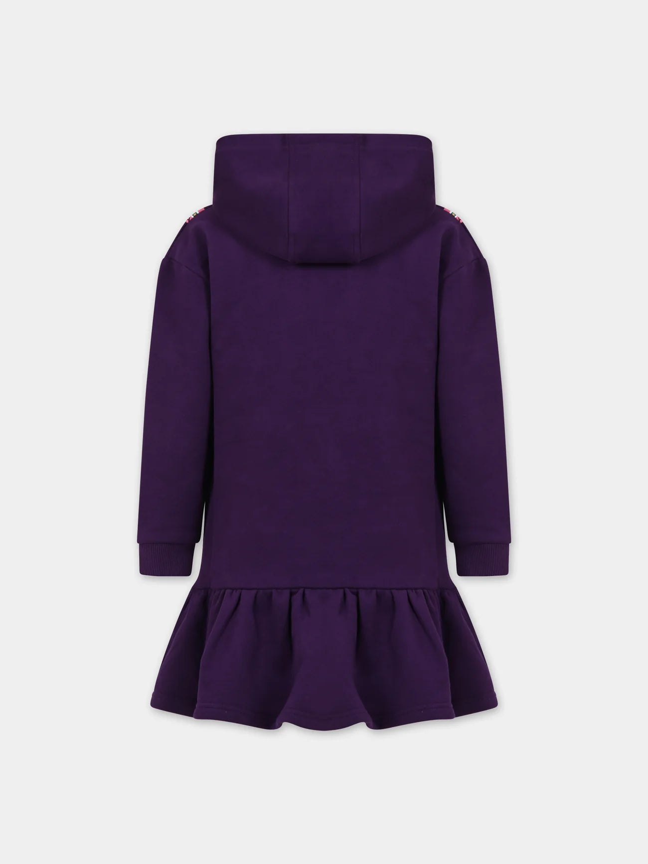 Little Marc Jacobs Fuzzy Snapshot Print Hoodie Dress