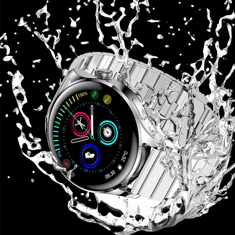 Men's Blood Pressure Monitor Play Games Music Waterproof Smartwatch