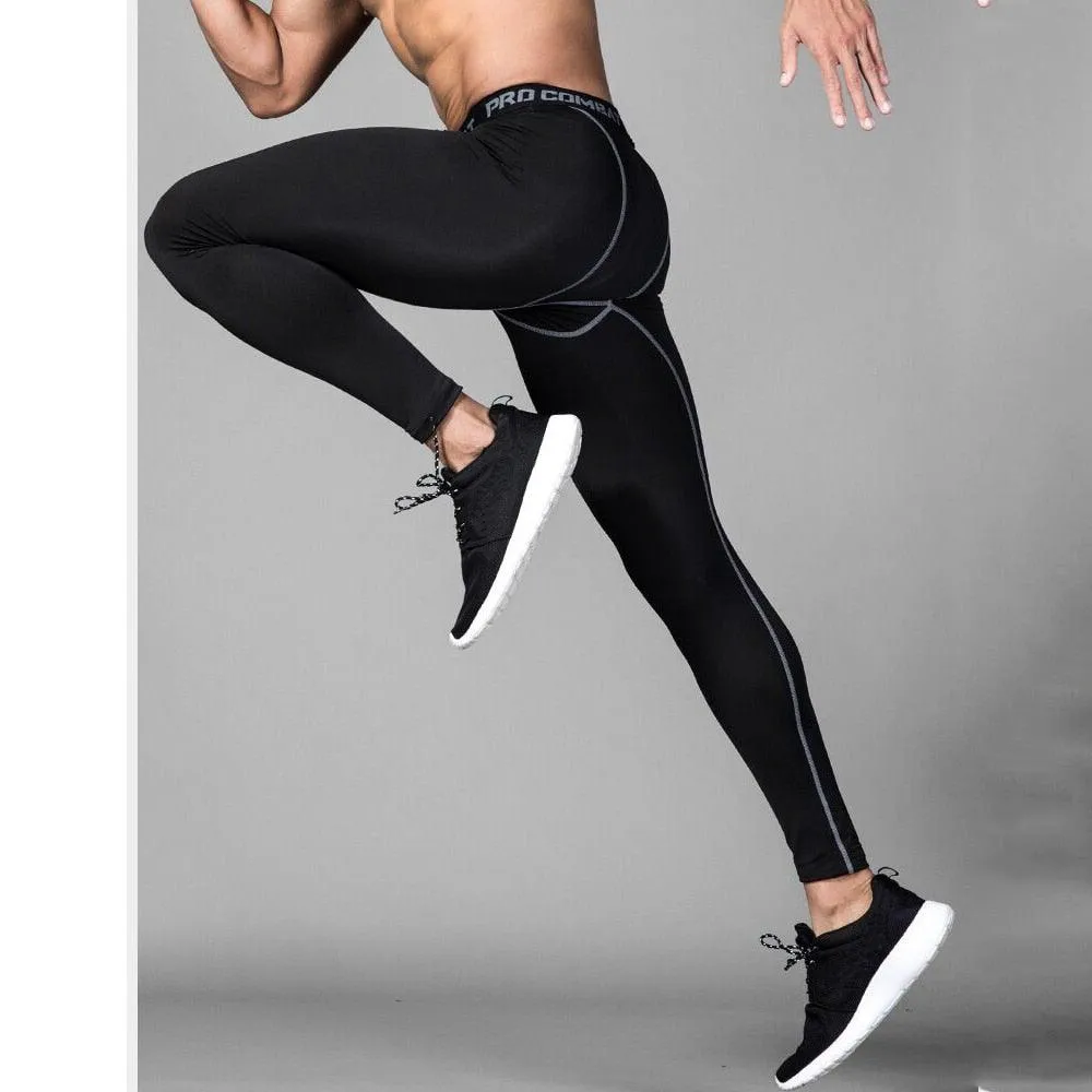 Men's Bodyboulding tights fitness Mens Compression Pants