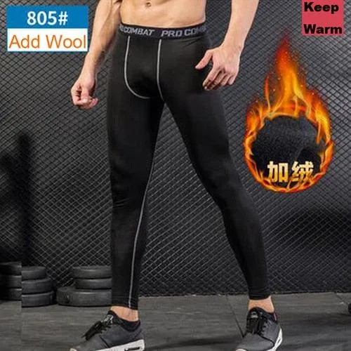 Men's Bodyboulding tights fitness Mens Compression Pants