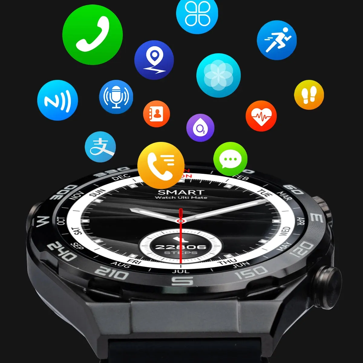 Men's Waterproof HD Display Smart Watch with Fitness Tracker